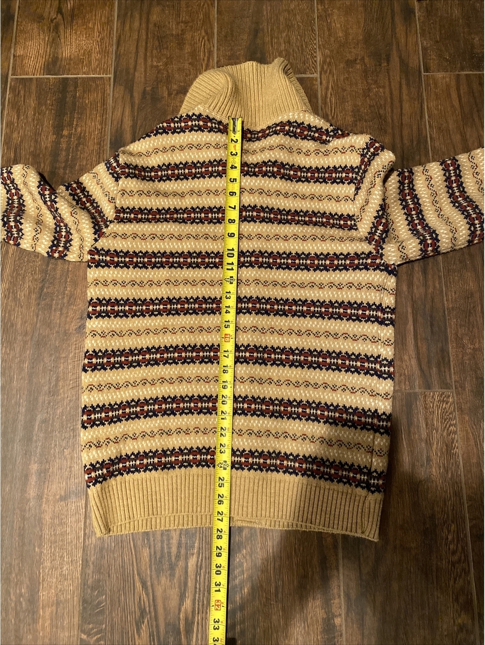 Lord Jeff Cardigan Sweater Men's XL Nordic Cardigan Vintage - Picture 9 of 9